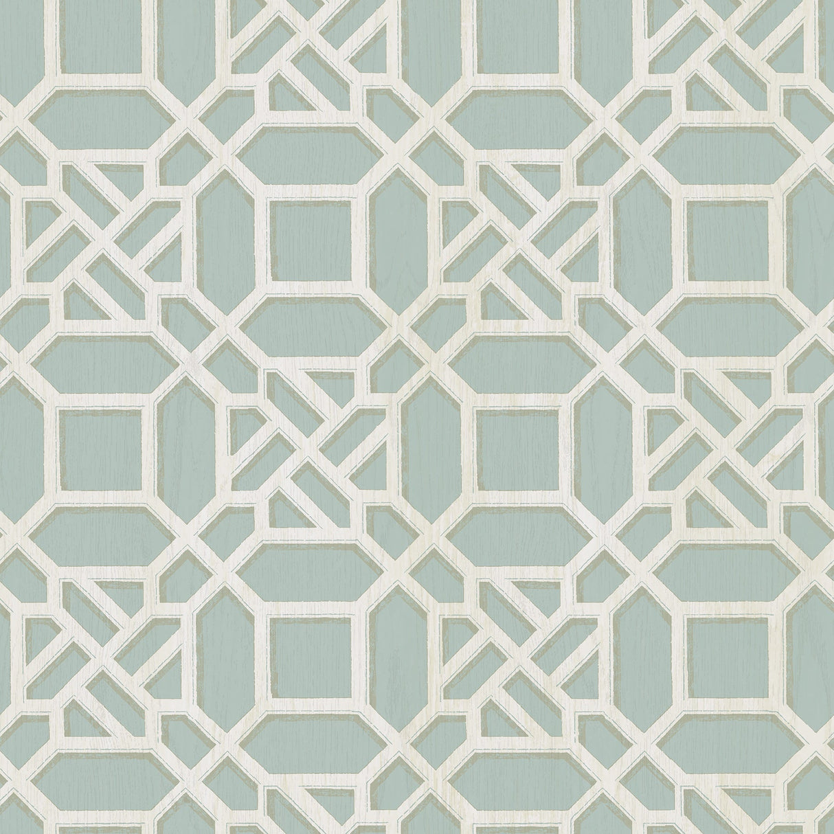 Chesapeake 3112-002711 Adlington Turquoise Geometric Wallpaper