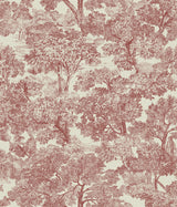 Chesapeake 3112-002721 Blyth Red Toile Wallpaper