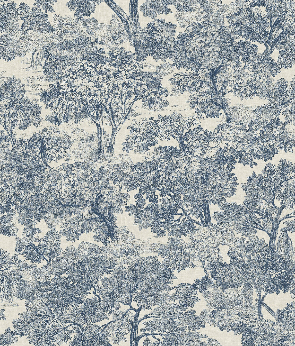 Chesapeake 3112-002724 Blyth Blue Toile Wallpaper