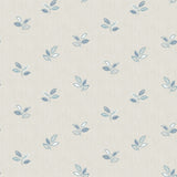 Chesapeake 3112-002740 Leigh Blue Leaf Wallpaper