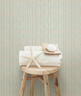 Chesapeake 3113-01698 Kent Coral Faux Grasscloth Wallpaper