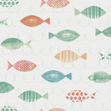 Chesapeake 3113-12041 Key West Aqua Fish Wallpaper