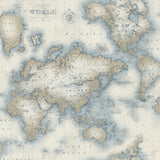 Chesapeake 3113-47545 Mercator Cream World Map Wallpaper