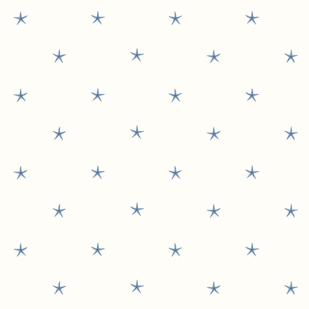 Chesapeake 3113-54541 White Sands Blue Starfish Wallpaper