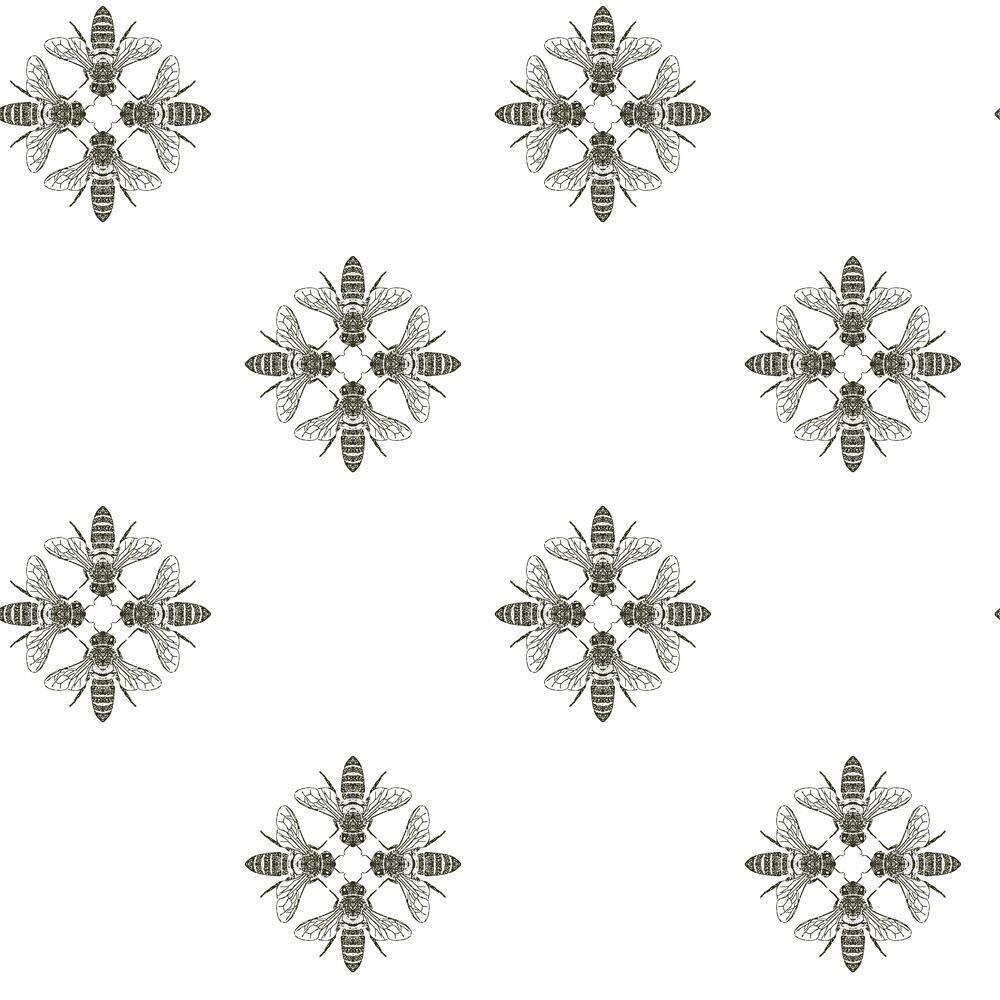 RoomMates RMK11475WP Honey Bee Peel and Stick Wallpaper - Eade's Wallpaper