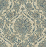 Chesapeake 3114-003322 Carnegie Beige Damask Wallpaper