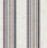Chesapeake 3114-003334 Hamilton Red Stripe Wallpaper