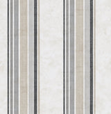 Chesapeake 3114-003335 Hamilton Grey Stripe Wallpaper