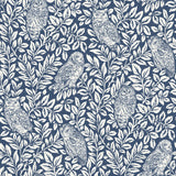 Chesapeake 3115-12412 Parliament Navy Owl Wallpaper