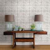 Chesapeake 3115-12431 Susanna Off-White Vintage Tin Tile Wallpaper