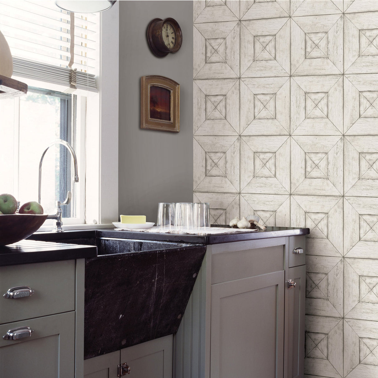Chesapeake 3115-12451 Avery Off-White Wood Wallpaper
