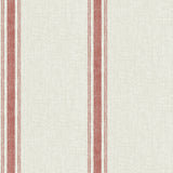 Chesapeake 3115-12464 Linette Burnt Sienna Fabric Stripe Wallpaper