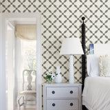 Chesapeake 3115-12471 Justice Charcoal Quilt Wallpaper