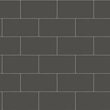 Chesapeake 3115-12494 Freedom Black Subway Tile Wallpaper