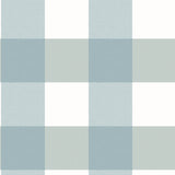 Chesapeake 3115-12535 Amos Teal Gingham Wallpaper
