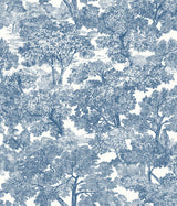 Chesapeake 3115-12543 Spinney Blue Toile Wallpaper