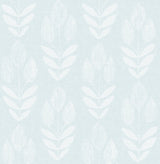 Chesapeake 3115-24470 Garland Light Blue Block Tulip Wallpaper