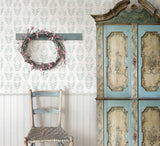 Chesapeake 3115-24472 Garland Teal Block Tulip Wallpaper