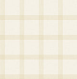 Chesapeake 3115-24476 Twain Wheat Plaid Wallpaper