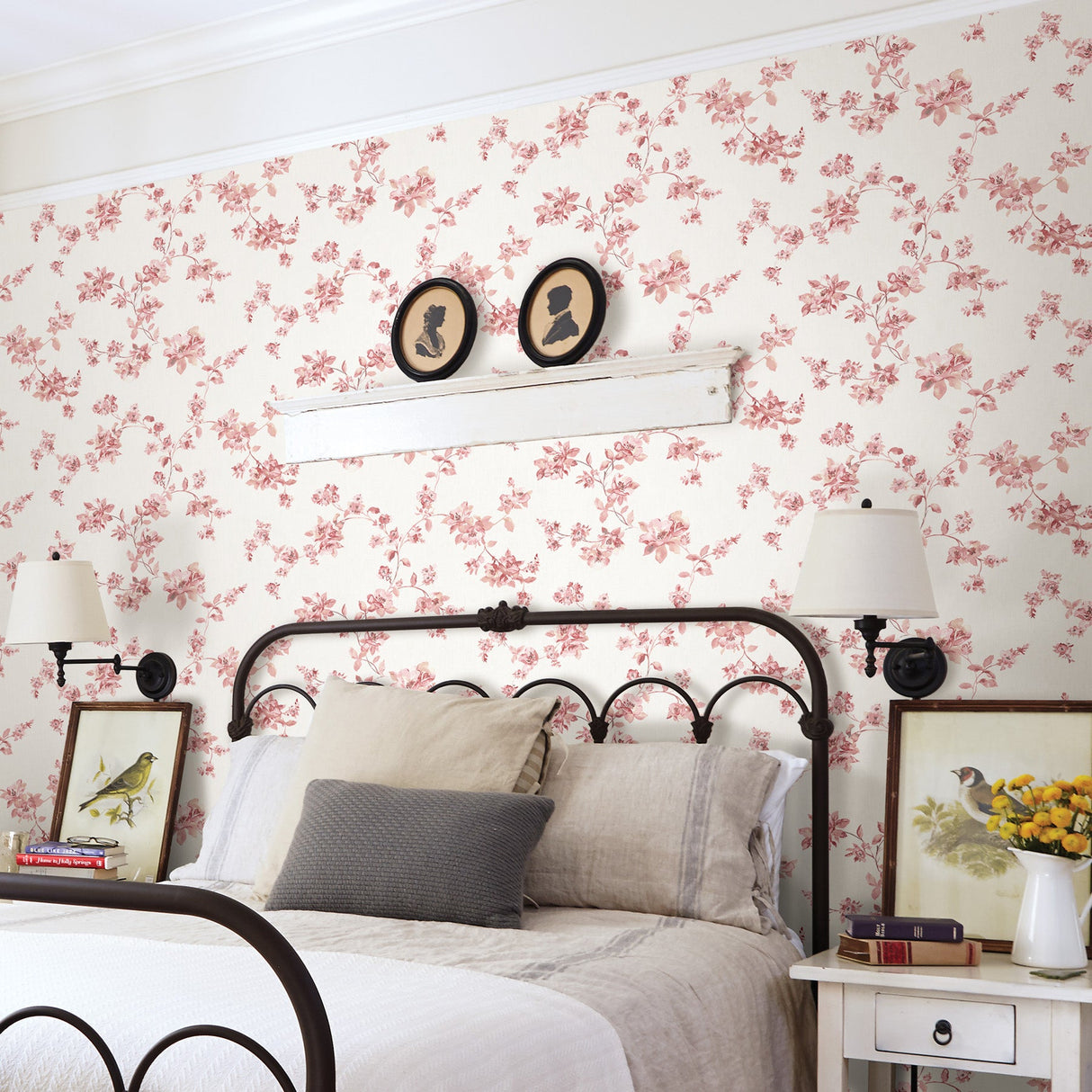 Chesapeake 3115-24483 Cyrus Rose Festive Floral Wallpaper