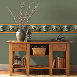 Chesapeake 3118-01531B Bear Necessities Multicolor Mountain Lake Border