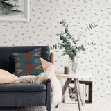 Chesapeake 3118-12621 Soar Denim Bird Wallpaper