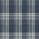 Chesapeake 3118-12674 Saranac Navy Flannel Wallpaper