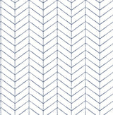 Chesapeake 3118-25096 Bison Navy Herringbone Wallpaper