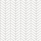 Chesapeake 3118-25097 Bison Taupe Herringbone Wallpaper