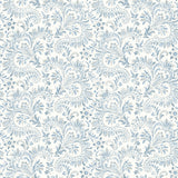 Chesapeake 3119-01387 Sycamore Blue Paisley Floral Wallpaper