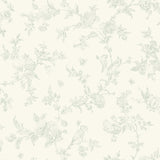 Chesapeake 3119-02194 French Nightingale Sage Floral Scroll Wallpaper