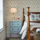 Chesapeake 3119-13001 Mcentire Off-White Geometric Quilt Wallpaper