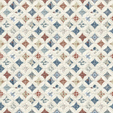 Chesapeake 3119-13001 Mcentire Off-White Geometric Quilt Wallpaper