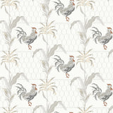 Chesapeake 3119-13021 Hank Grey Rooster Wallpaper