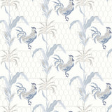 Chesapeake 3119-13023 Hank Blue Rooster Wallpaper