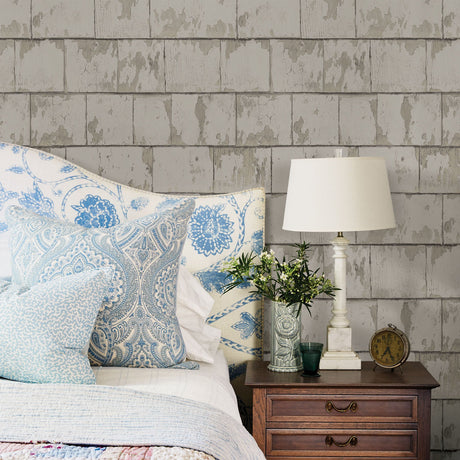 Chesapeake 3119-13041 Clint Grey Weathered Wood Wallpaper