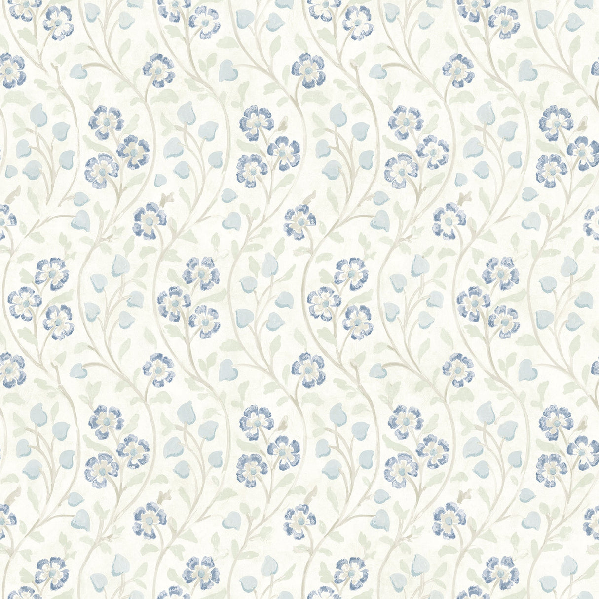 Chesapeake 3119-13052 Patsy Blue Floral Wallpaper