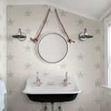 Chesapeake 3119-13061 Mcgraw Teal Stars Wallpaper