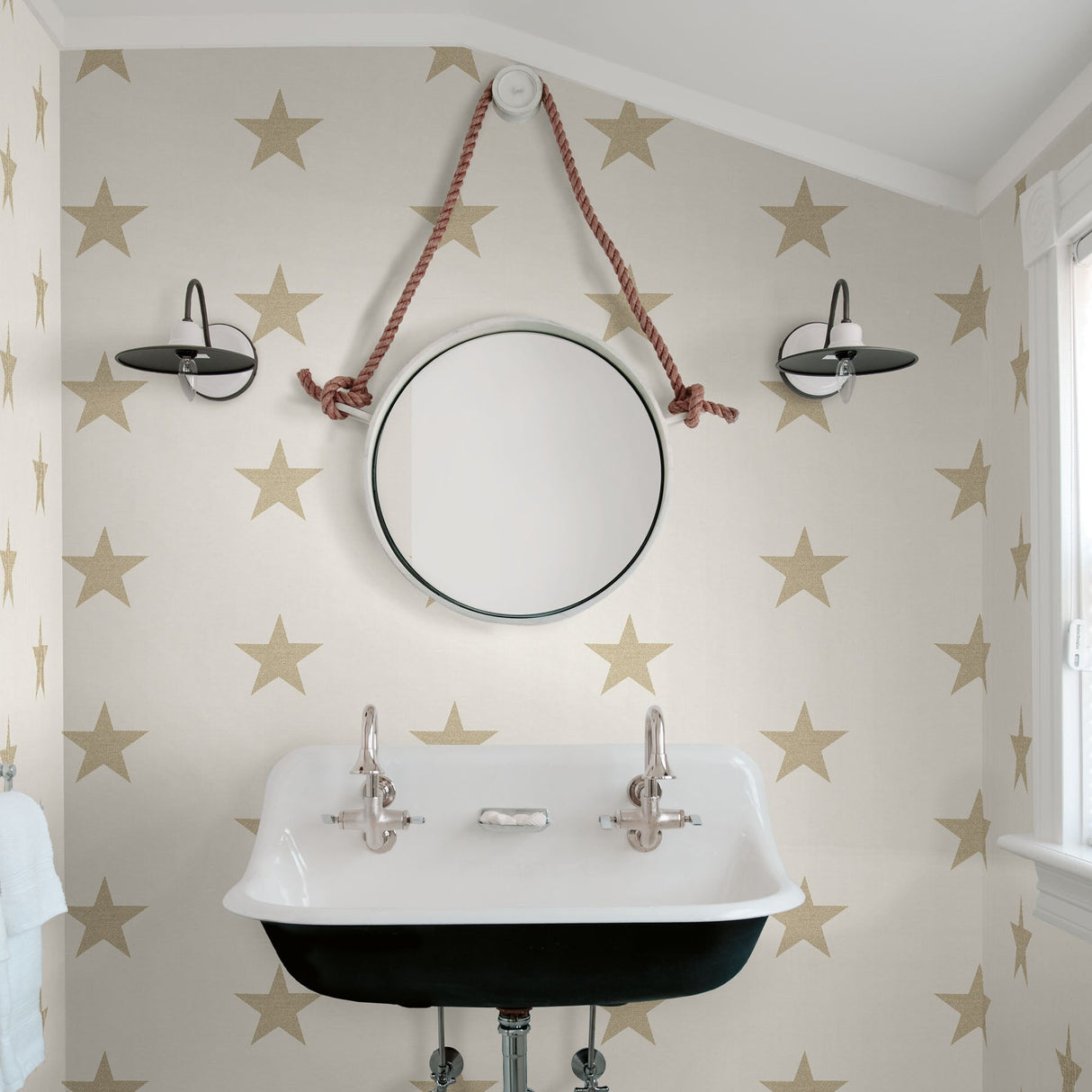 Chesapeake 3119-13063 McGraw Beige Stars Wallpaper