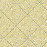 Chesapeake 3119-13093 Brandi Yellow Metallic Faux Tile Wallpaper