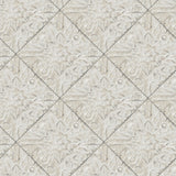 Chesapeake 3119-13094 Brandi Grey Metallic Faux Tile Wallpaper