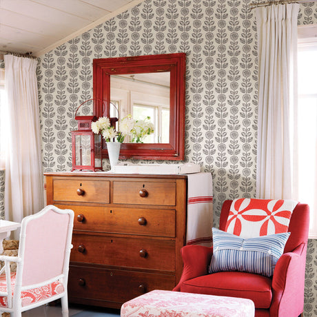Chesapeake 3119-13511 Dolly Black Floral Wallpaper