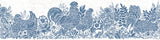 Chesapeake 3119-13551B Parton Blue Chicken Border