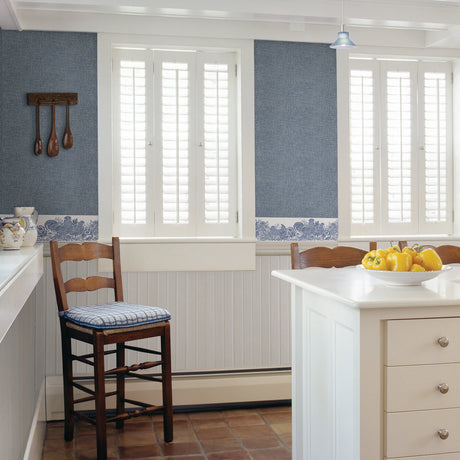 Chesapeake 3119-13551B Parton Blue Chicken Border