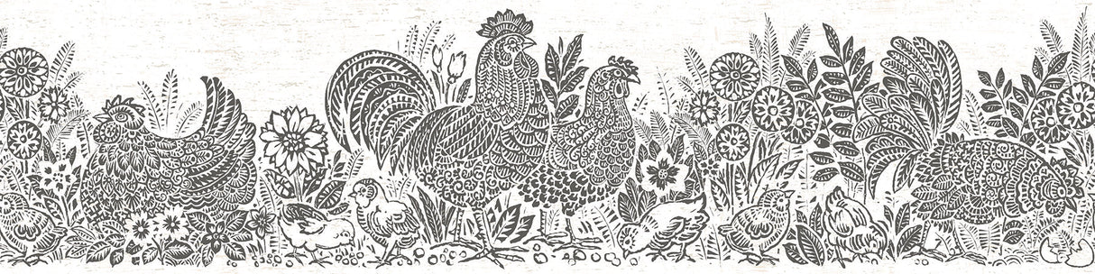 Chesapeake 3119-13552B Parton Black Chicken Border