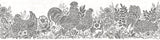 Chesapeake 3119-13552B Parton Black Chicken Border