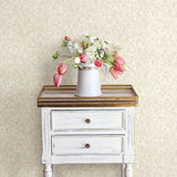 Chesapeake 3119-21616 Eleanor Light Grey Folk Botanical Trail Wallpaper