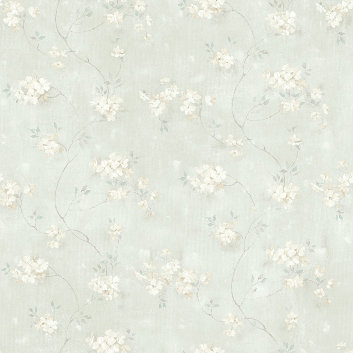 Chesapeake 3119-441013 Braham Teal Floral Trail Wallpaper