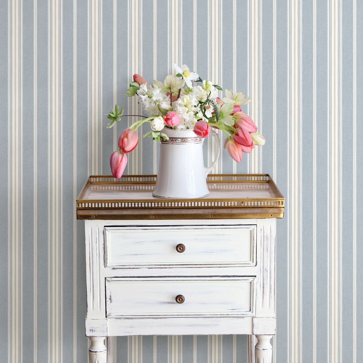 Chesapeake 3119-491016 Cooper Denim Stripe Wallpaper