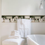 Chesapeake 3119-63102B Country Bath Black Rustic Border